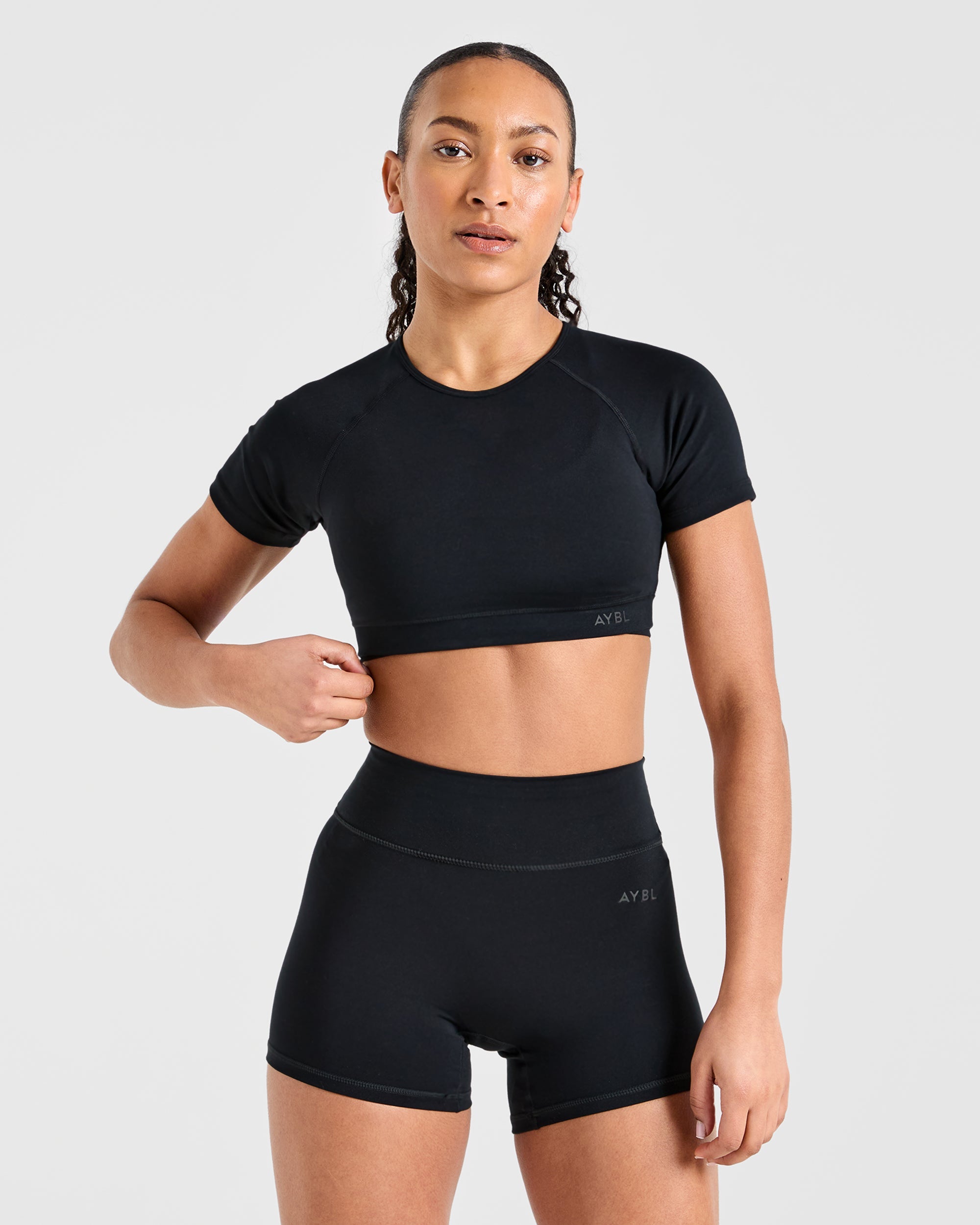 Crop Top Fondamentale - Nero
