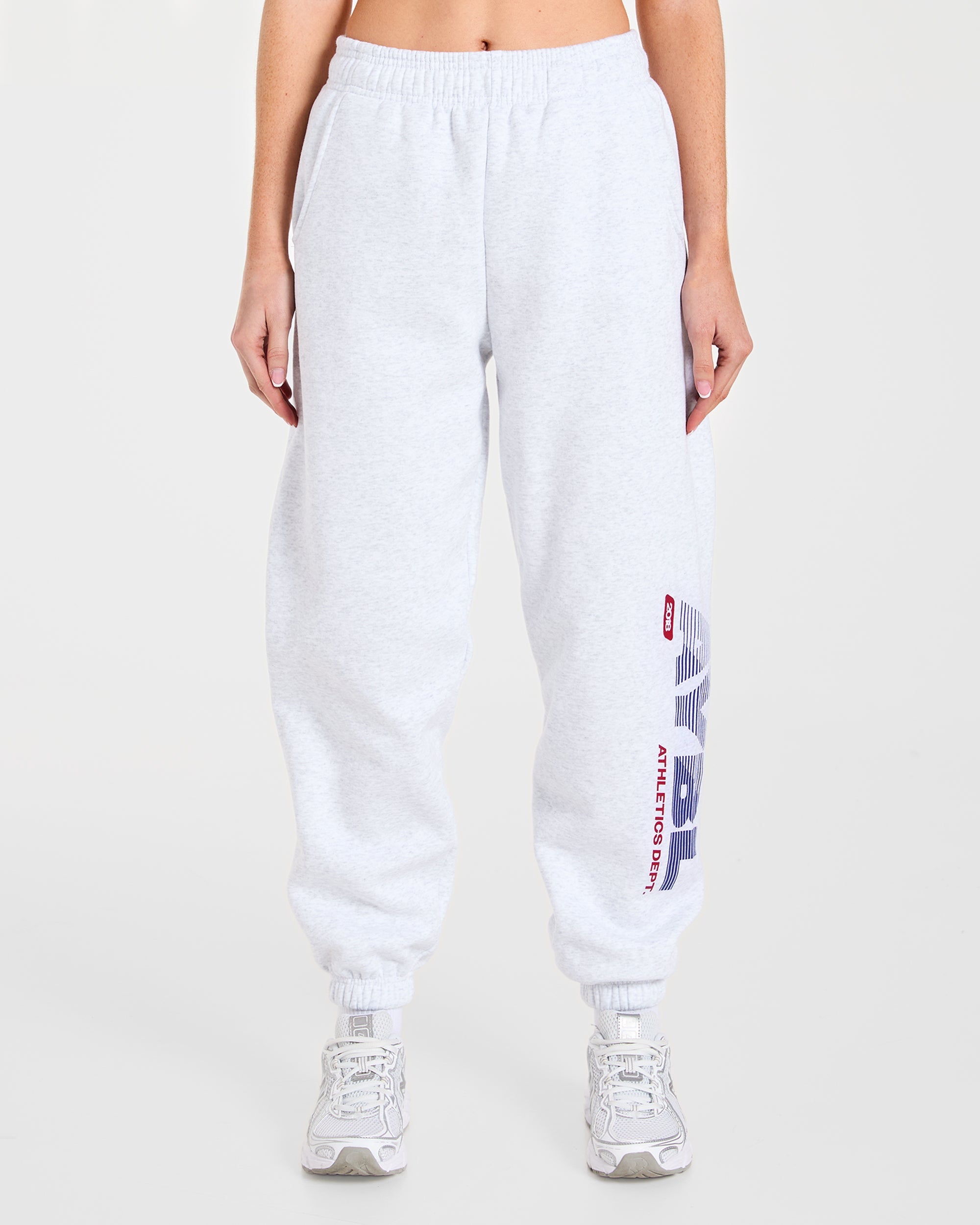 Pantaloncini Jogger Oversized Athletics Dept - Grigio Mélange